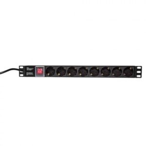 LogiLink  napojni panel 19" PDU 1U 8xSchuko PDU8C01 - Image 1