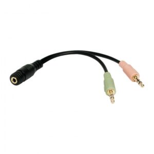 LogiLink Audio adapter 3.5mm 4pin to 2x3.5mm F/M CA0020 - Image 1