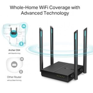 TP-Link Archer C64 AC1200 Wireless MU-MIMO WiFi Router - Image 4