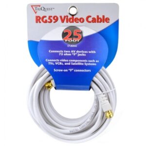 TriQuest Coaxial cable RG59 M/M 7.5m PN: 5625 - Image 1